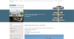 Desktop Screenshot of komaparking.cz